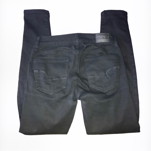 AMERICAN EAGLE OUTFITTERS Next Level Stretch Skinny Mid Rise Denim Jeggings - Picture 2 of 4